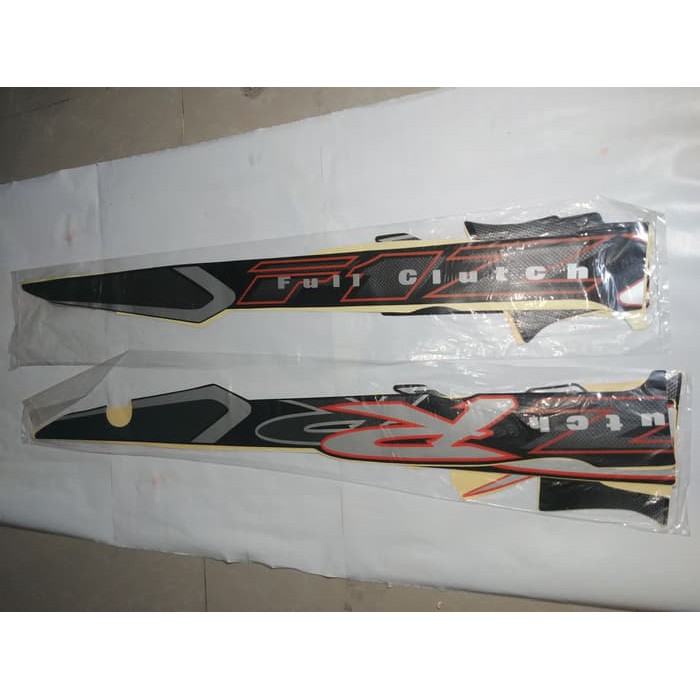 Striker Motor Bodi /  Stiker Bodi & Lis Body & Striping Fizr 2002 Full Clutch Hitam