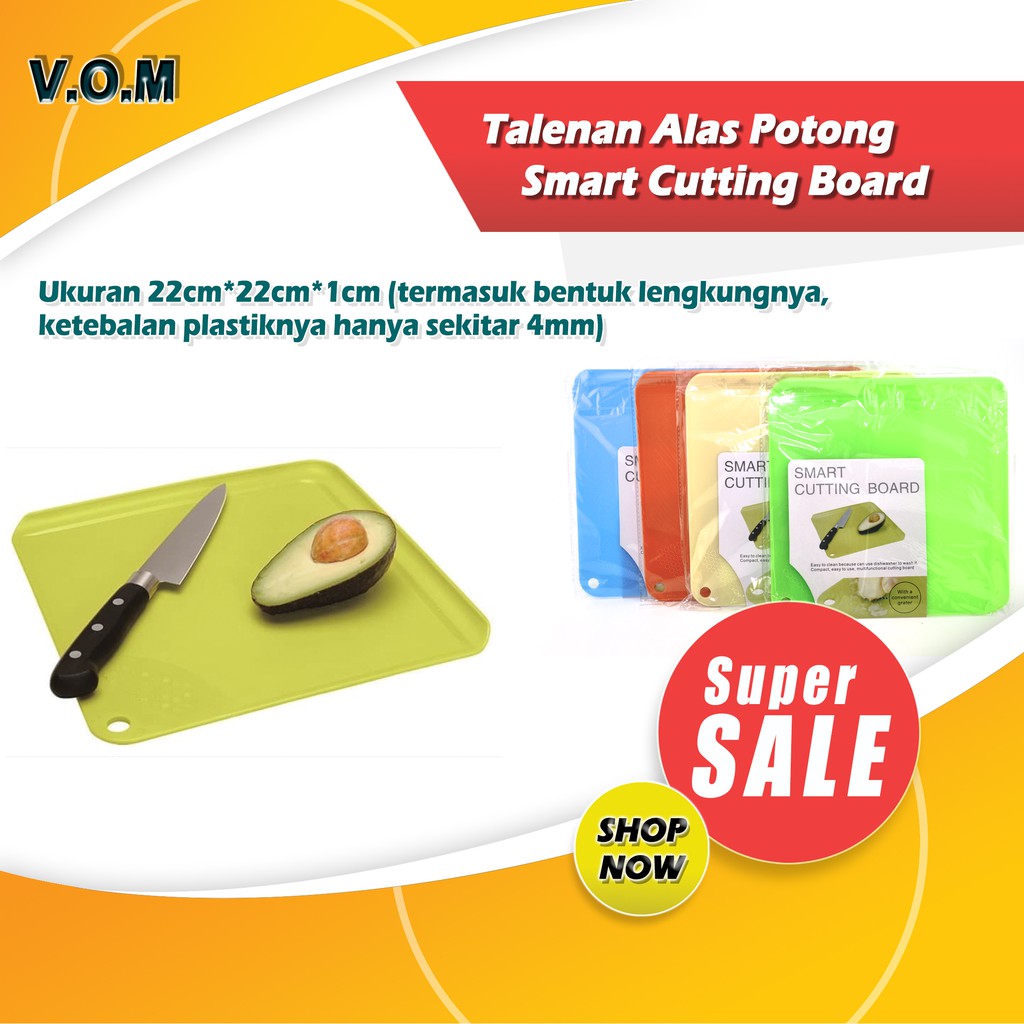 VOM Talenan Alas Potong Praktis Smart Cutting Board - 0208