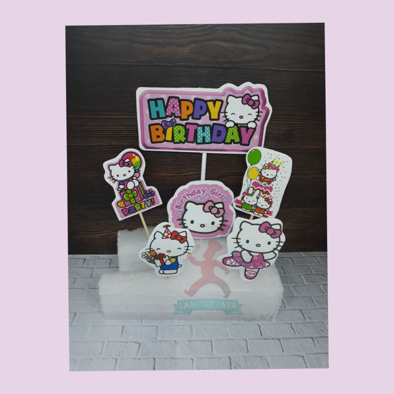 topper hello kitty / hiasan hello kitty