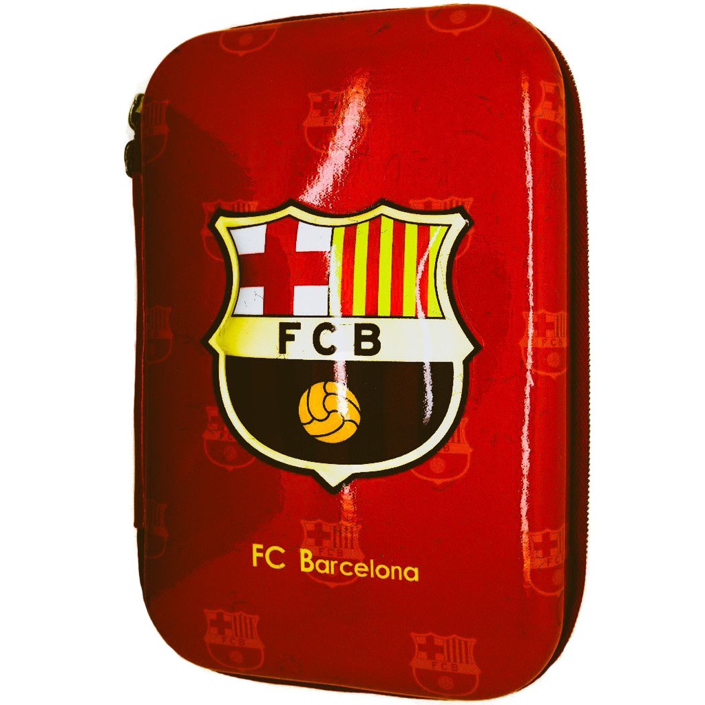 

Kotak / Tempat Pensil Timbul Model Smiggle FCB (Barcelona)