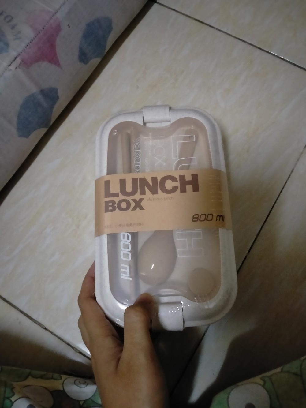 Clearance Sale 3.3 Kotak Makan Bento Jerami Gandum Alami Bahan Wheat Free Sendok Dan Sumpit Cuc-180
