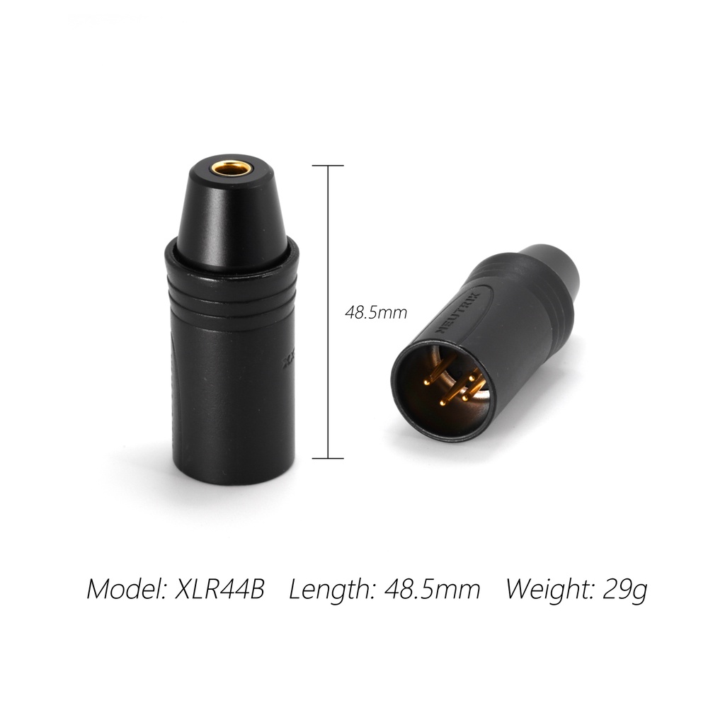 DD ddHiFi XLR44B XLR 4pin to 4.4mm Balanced Adapter, Adapt XLR Traditional Desktop Devices to 4.4mm Audio Devices or Earphones