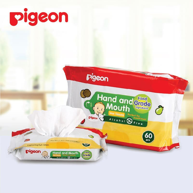 PIGEON BABY WIPES HAND AND MOUTH / TISSUE BASAH / PIGEON