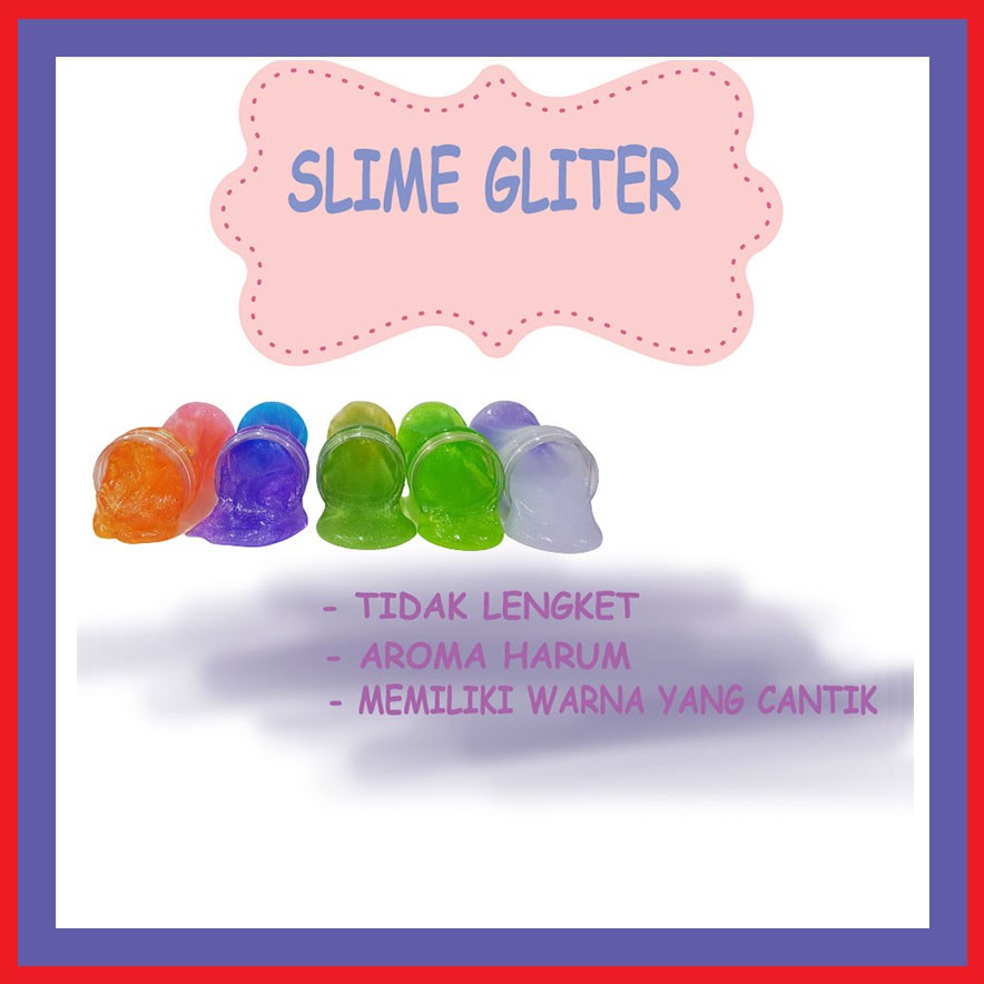 Mainan Slime Gliter Kelinci/ Slime Gliter/ Slime Botol Kelinci