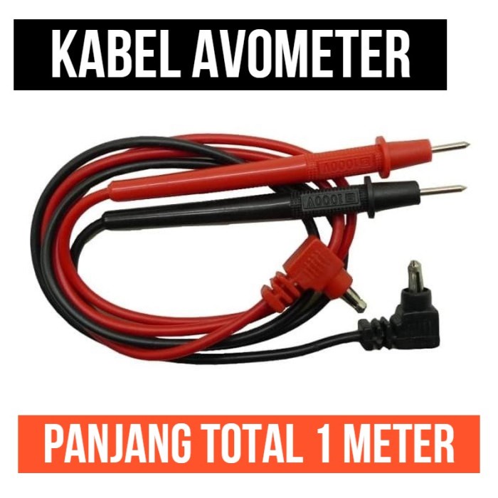 Kabel Avo Banana Plug Avometer Multitester Multimeter Jarum Probe