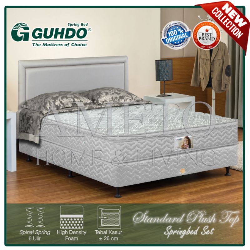Guhdo Springbed Standard Plush Top 180x200 Prospine Style Full Set
