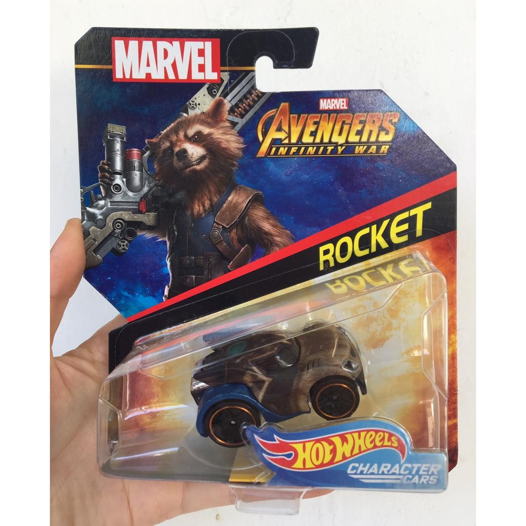 HOT WHEELS CHARACTER CARS HOT WHEELS AVENGERS INFINITY WAR ROCKET HOT WHEELS MURAH DAN ORIGINAL