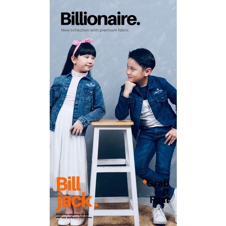jaket billionaire / jaket jeans anak billionaire
