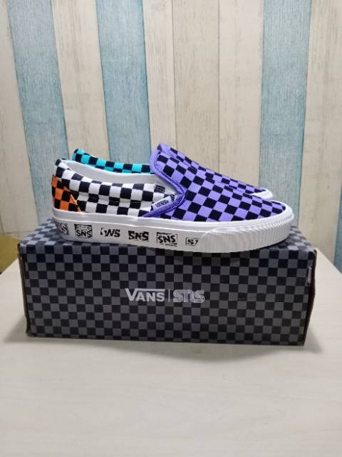 Back in stock SNS X Vans Vault OG Slip On LX Electrical Purple