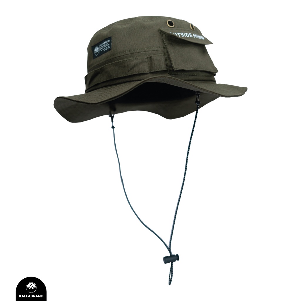 Kallabrand - jungle hat - topi rimba - outside mind Olive Green