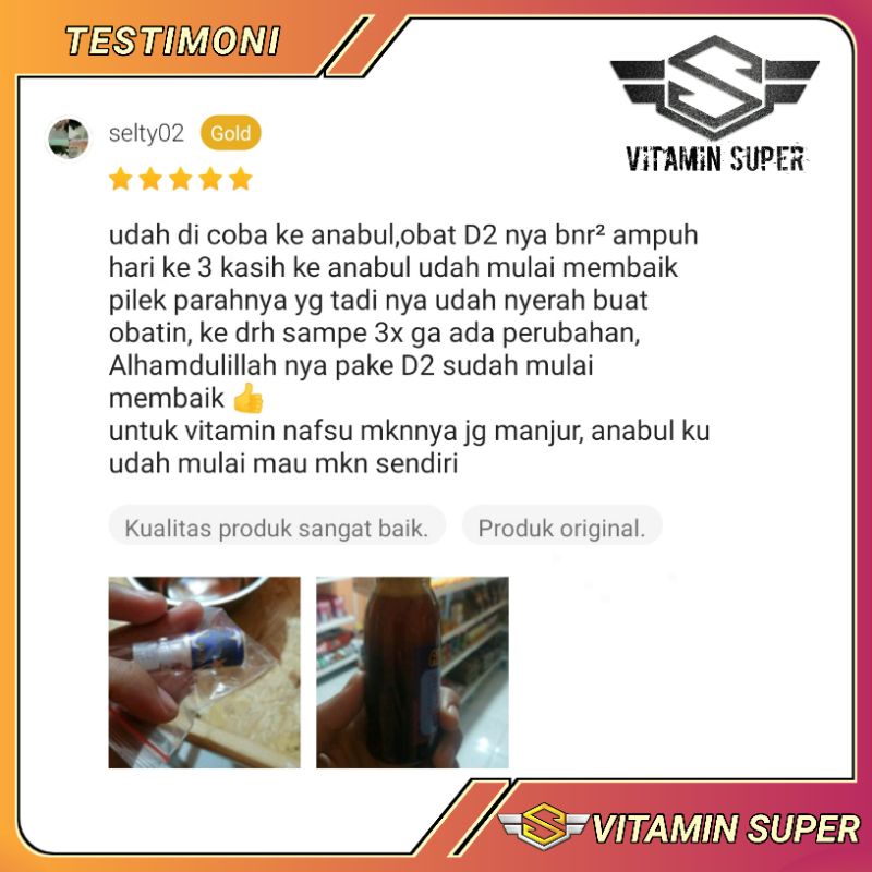 Vitamin Kucing Paket Anti Virus D2 Uky Amino dan WookuWooku for Cats | Obat Flu Berat, Panleu, Calici, Distemper, Mencret, Pipis Darah, Batuk, Muntah, Sariawan, Lemes, Imun dan Antibodi nya Kuat