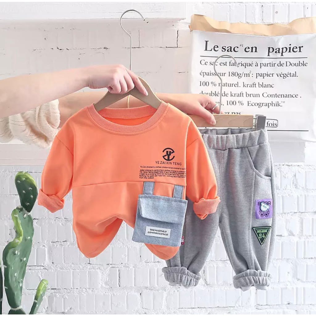 SETELAN ANAK SWEATER ANAK LAKI LAKI DA PEREMPUAN UMUR 1-5 TAHUN