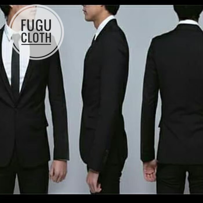 Jas Resmi Jas Formal Jas Nikah Blazer Pria Hitam