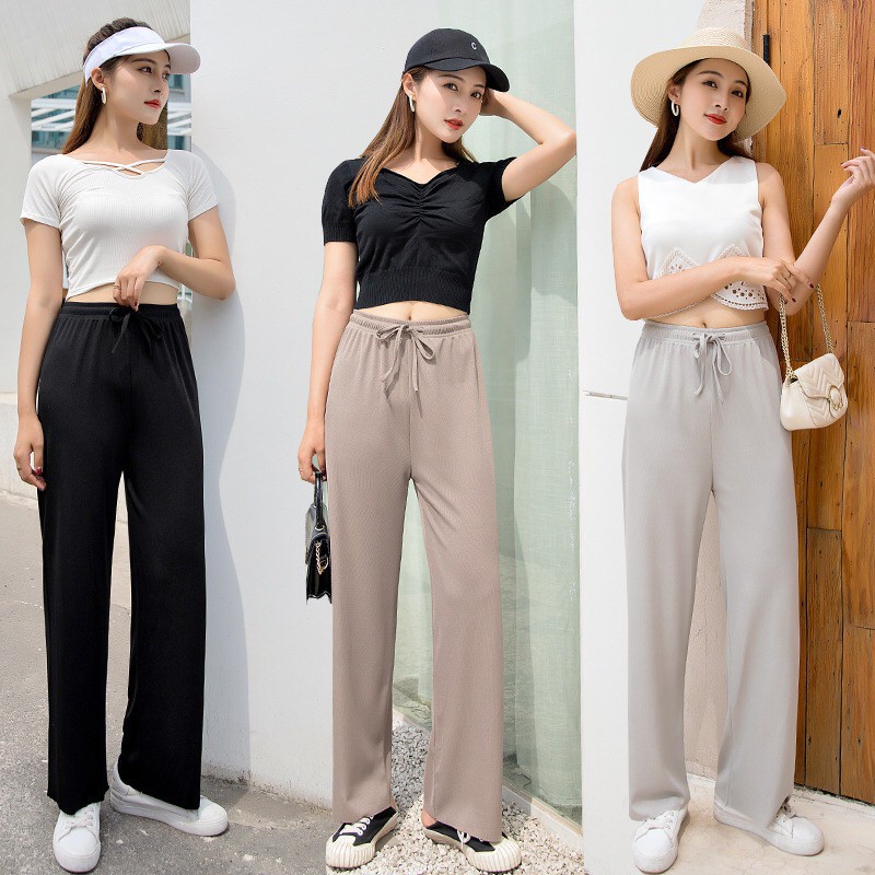 Pennay Women - Celana Kulot Wanita Korean Highwaist Long Pants