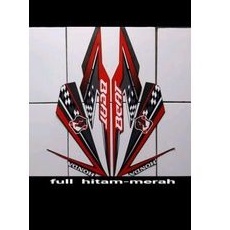 Striping Beat FI Esp 2018 Full Hitam Merah