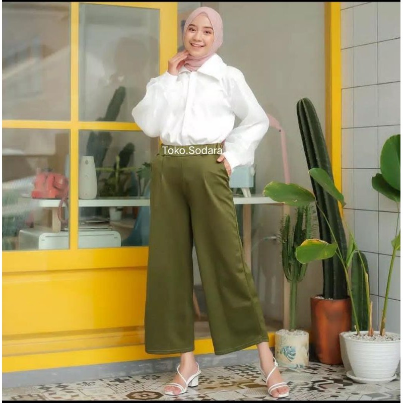 Kulot Scuba Panjang Premium // Kulot Scuba Bisa COD //Celana wanita