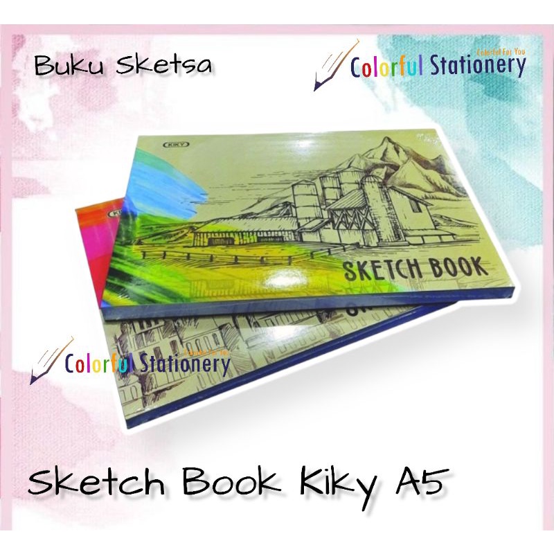 

Sketch Book A5 / Buku Sketsa A5 Kiky (50 Lembar)