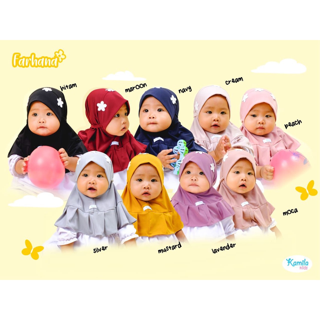 JILBAB INSTAN ANAK FARHANA BY KAMILA KIDS ( BATITA )