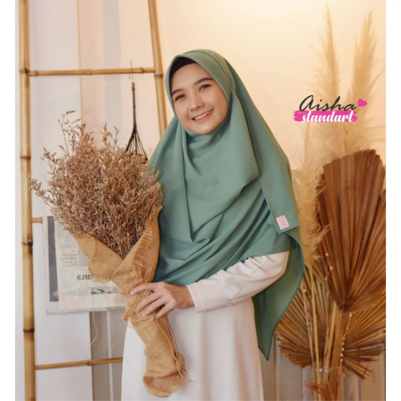 Pastan Aisha Standar UZMA HIJAB pashmina instan PASHMINA CANTIK bubblecrepe