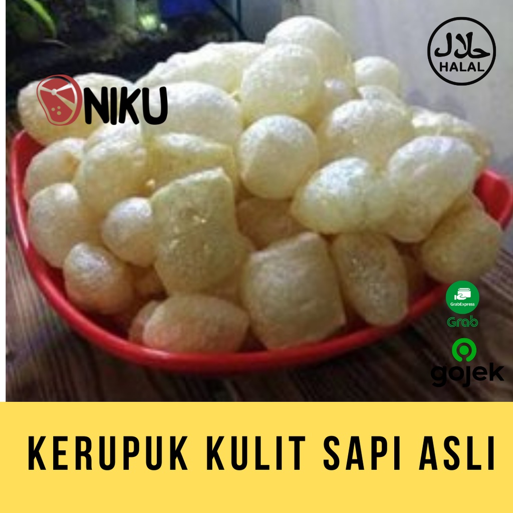 

KERUPUK KULIT SAPI ASLI - 185Gram