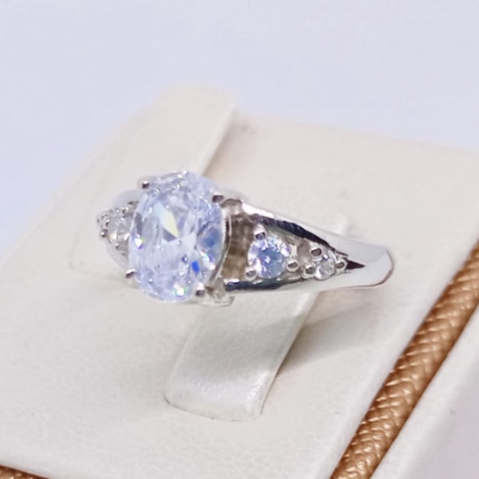 Cincin Tunangan Single Perak Asli Ukir Nama A183
