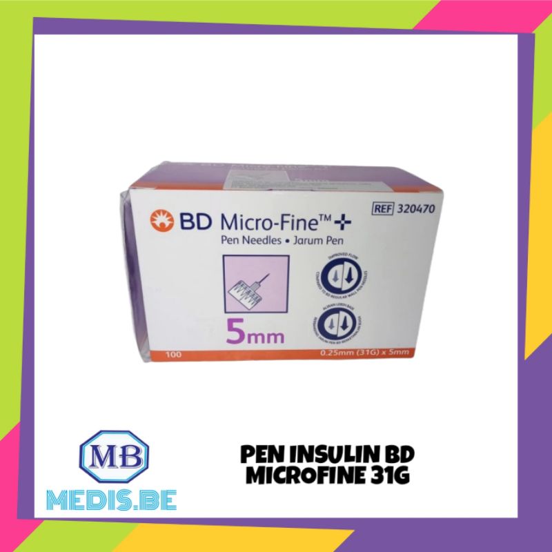 JARUM INSULIN BD ULTRAFINE UNGU 0,25 x 5 mm