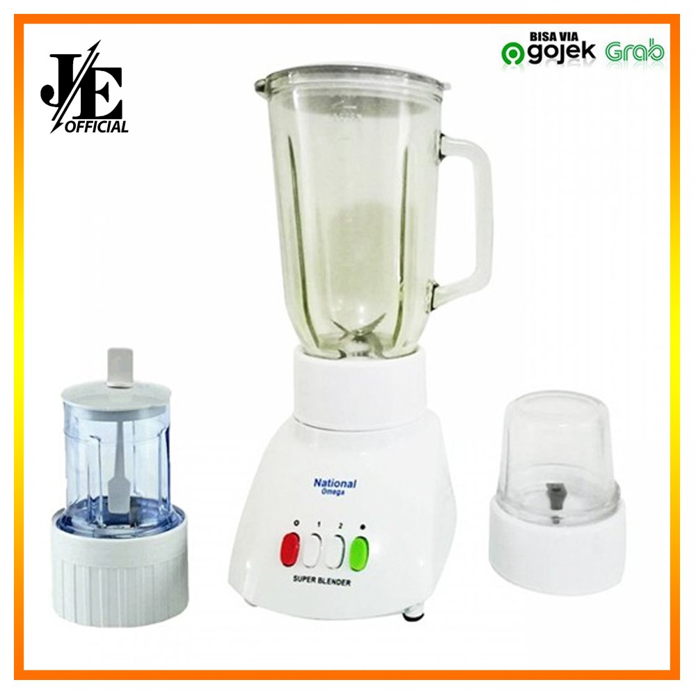 Blender National Omega 3 in 1 Blender Bahan Kaca