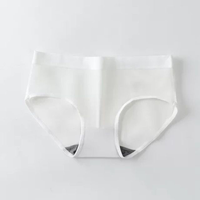 [ LINGERIE MASTER ] - (C-13) Celana Dalam Seamless Tanpa Jahitan Anti Nyeplak Fashion Es Sutra CD&BRA high quality-C-13 Putih