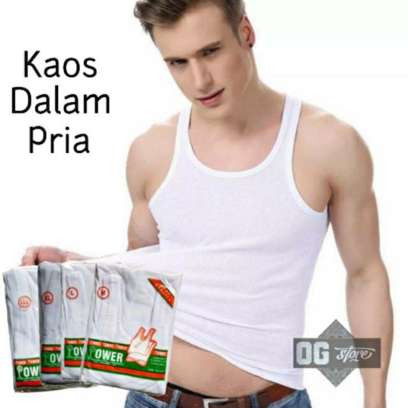 SINGLET KAOS DALAM PRIA MREK POWER | BAHAN BERSERAT | KAOS DALAM MURAH