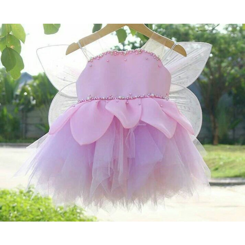 gaun tingkerbell dress bayi neychan