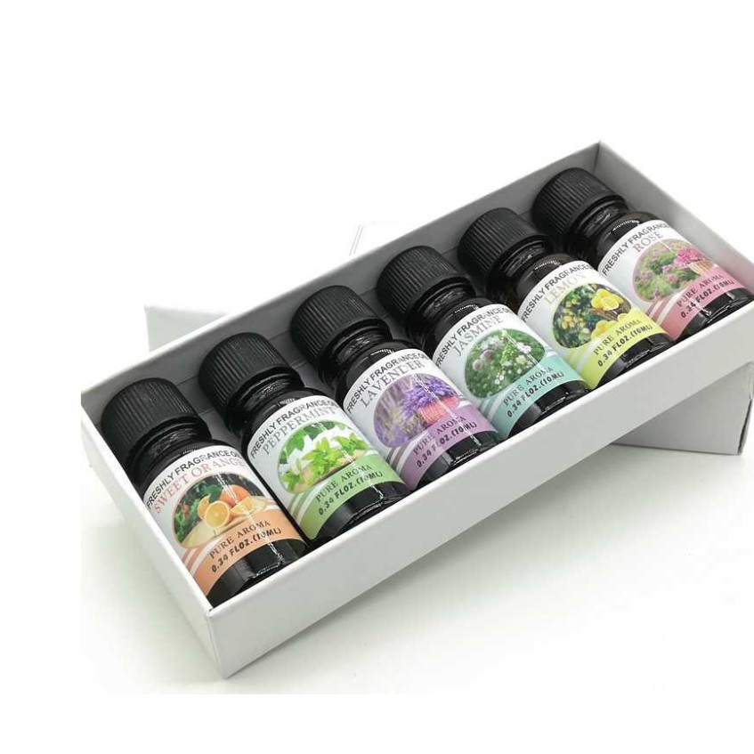 (BISA COD) Taffware Pure Aroma Essential Fragrance Oil Aromatherapy 6 in 1 10ml