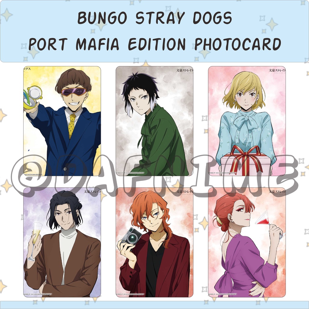 BUNGO STRAY DOGS PORT MAFIA EDITION PHOTOCARD ANIME