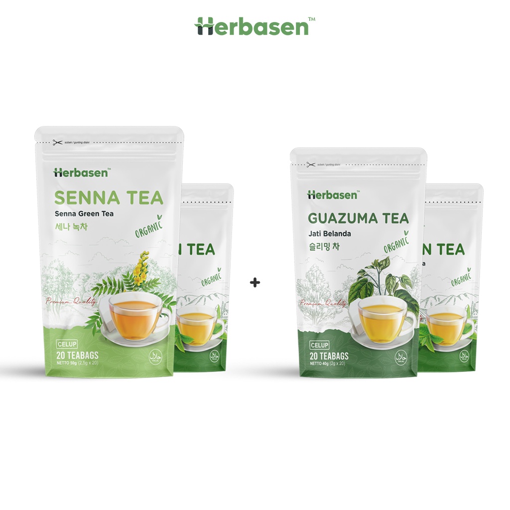 

Bundling Teh Jati Cina / Senna Tea + Jati Belanda / Guazuma Tea + Teh Hijau / Green tea - Herbasen