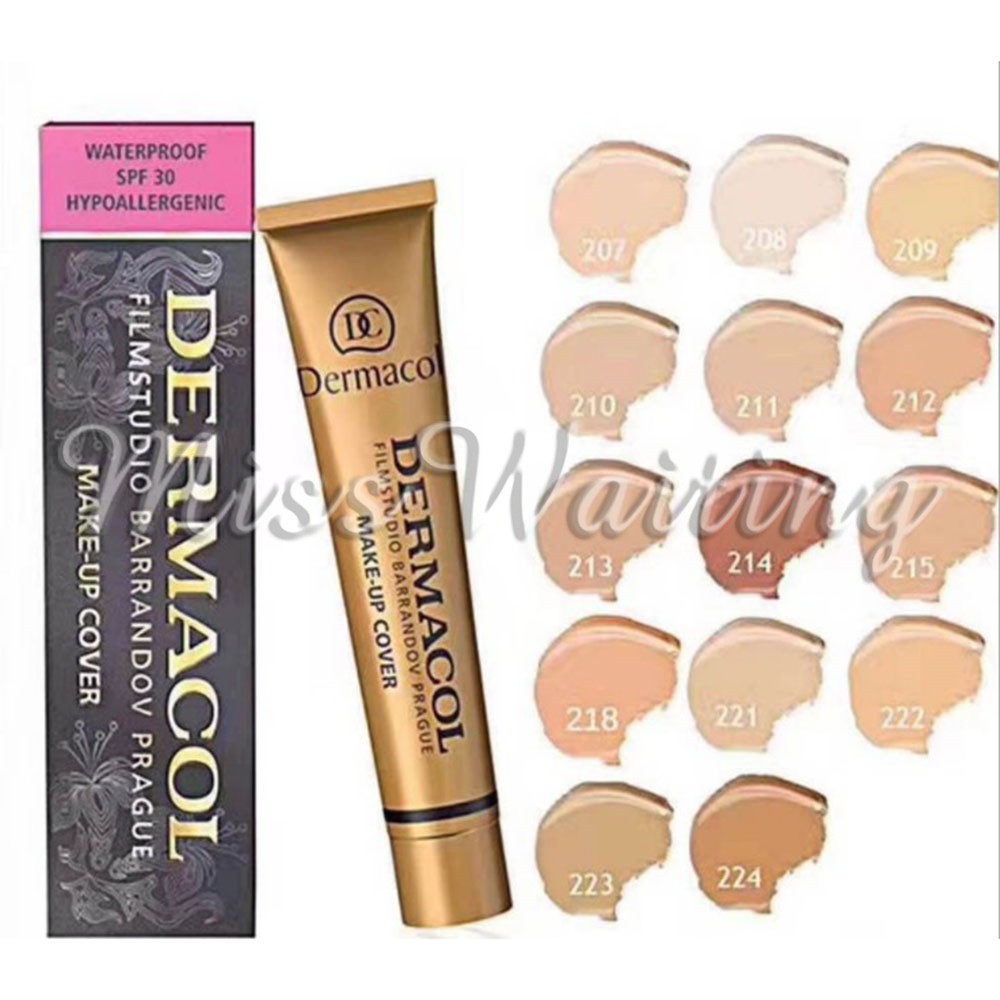 [Bayar Di Tempat] Dermacol Foundation Makeup Krim SPF 30