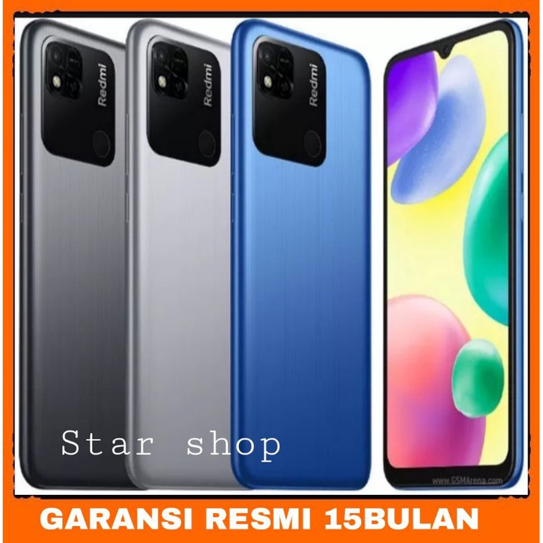 XIAOMI REDMI 10A 3/32 GB GARANSI RESMI - REDMI 10A RAM 3GB/32GB