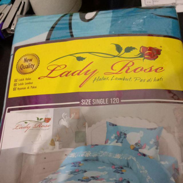 Sprei Lady Rose 120*200 Stitch Guitar , Pawpatrol , Rabbitstar,astrobear