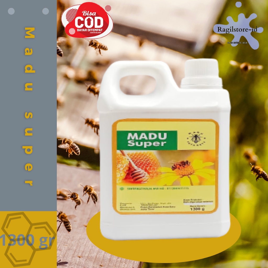 

Madu kota batu - madu asli murni madu super 1300gram - 3in1 (madu, beepolen dan royal jelly)