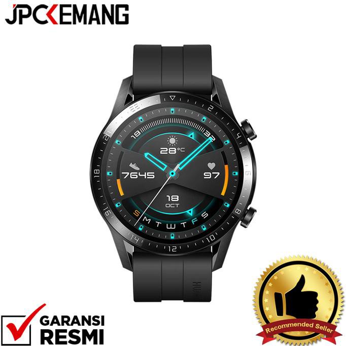 Barang Berkualitas Huawei Watch GT2 Huawei GT 2 Sport Smart Watch 46mm GARANSI RESMI - Matte Black