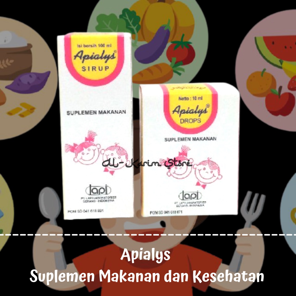 APIALYS // Multivitamin Anak // Meningkatkan Nafsu Makan Anak // Sirup / Drop usia 0-2 Tahun