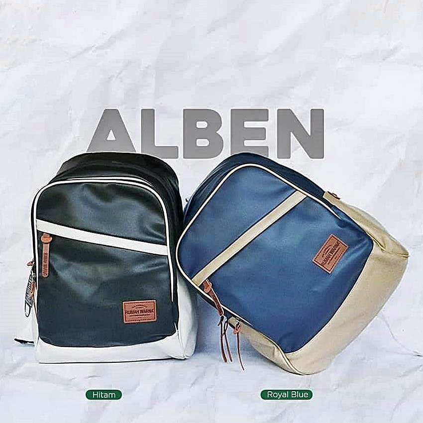 Rumah Warna Tas Ransel Tas Laptop 15 inci Size  29 x 12 x 45 cm Alben