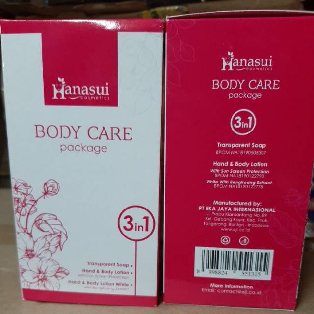 BODY CARE HANASUI 3in1 ORIGINAL BPOM