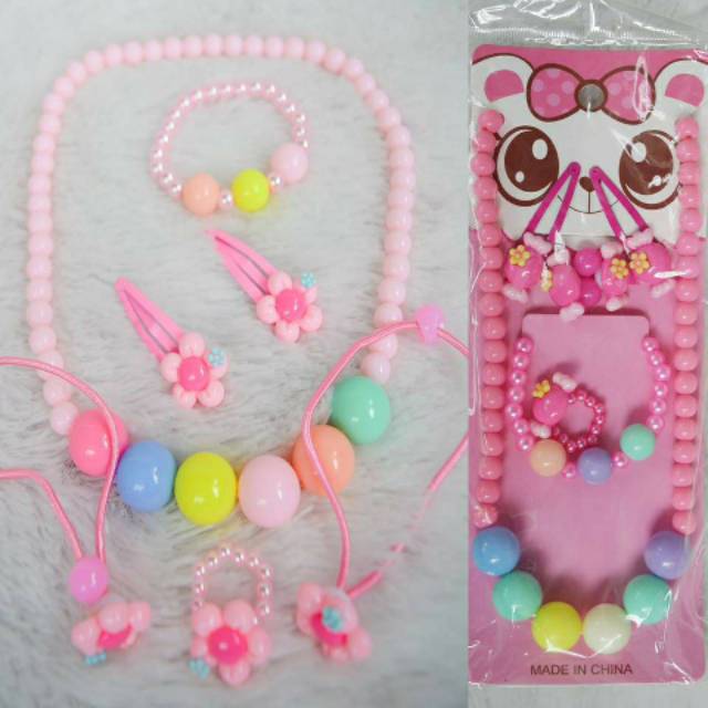 Kalung set anak aksesories anak kalung bayi  kalung cincin 