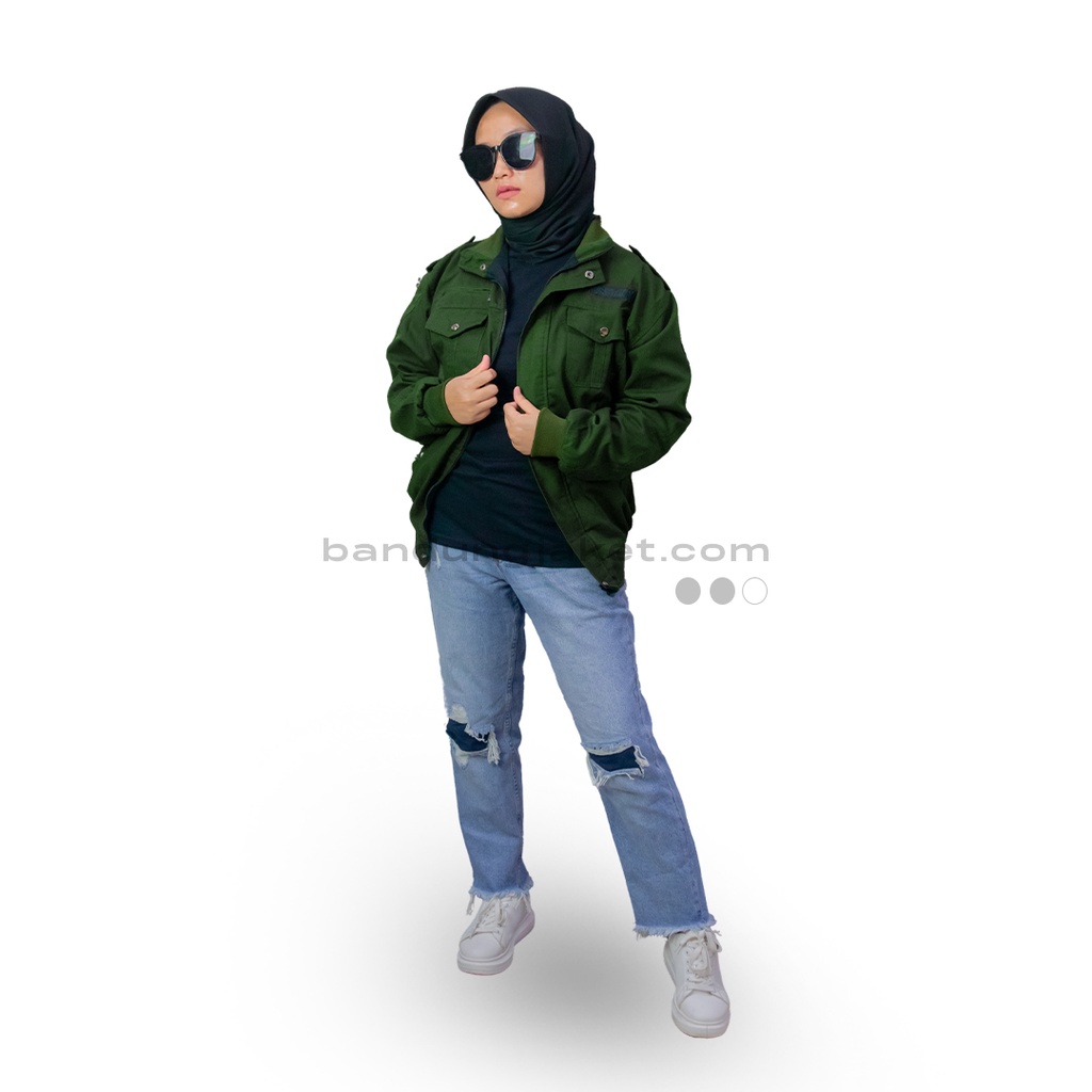 ELEGANT BOMBER ARMY || JAKET BOMBER PRIA II JAKET PILOT II Sz M-XXl