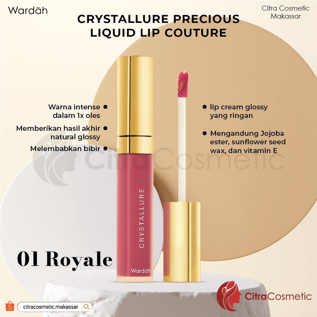 Wardah Crystallure Precious Liquid Lip Couture Series