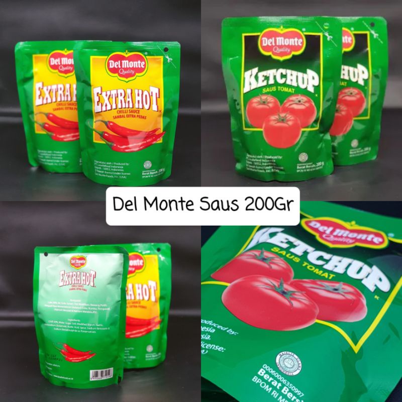 

SAUS DELMONTE EXTRA HOT & TOMAT, Saus Pouch 200gram