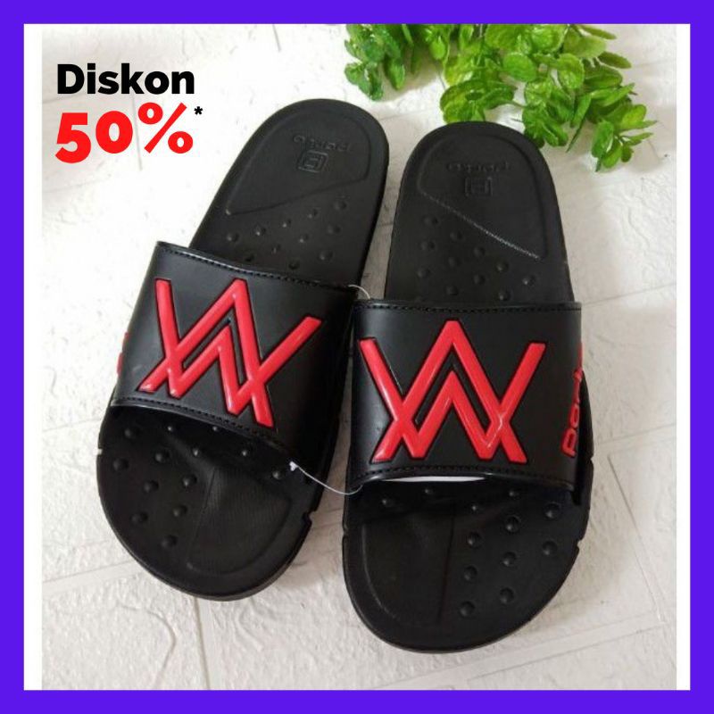 SANDAL SELOP PRIA WANITA / SANDAL SLOP ALAN WALKER / SABDAL SLIDE PRIA WANITA SIZE 39-44 TERBARU