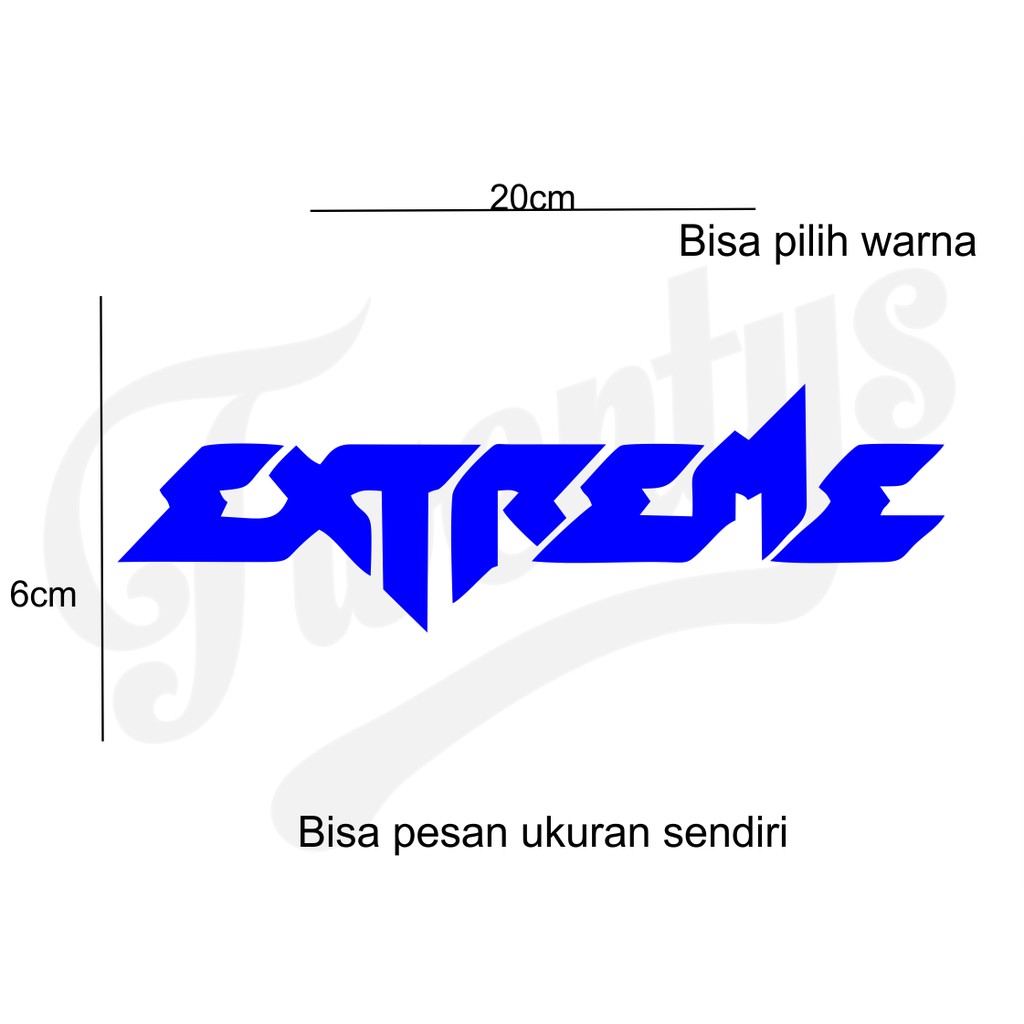 

STIKER EXTREME CUTTING BISA DITEMPEL DIMANAPUN