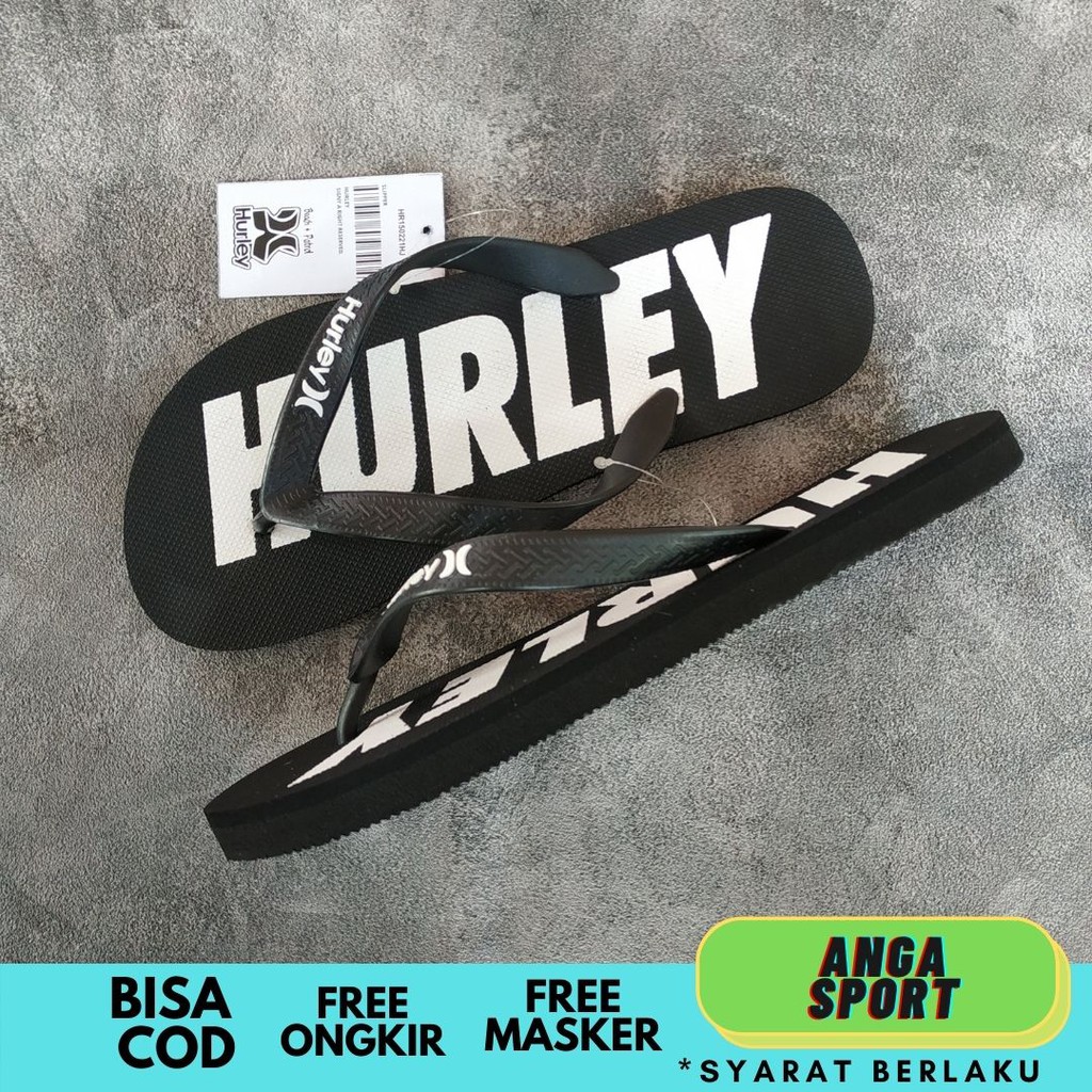 SANDAL JEPIT PRIA HURLEY KASUAL SURFING / SENDAL COWOK JEPIT RUMAHAN DISTRO KEREN PREMIUM