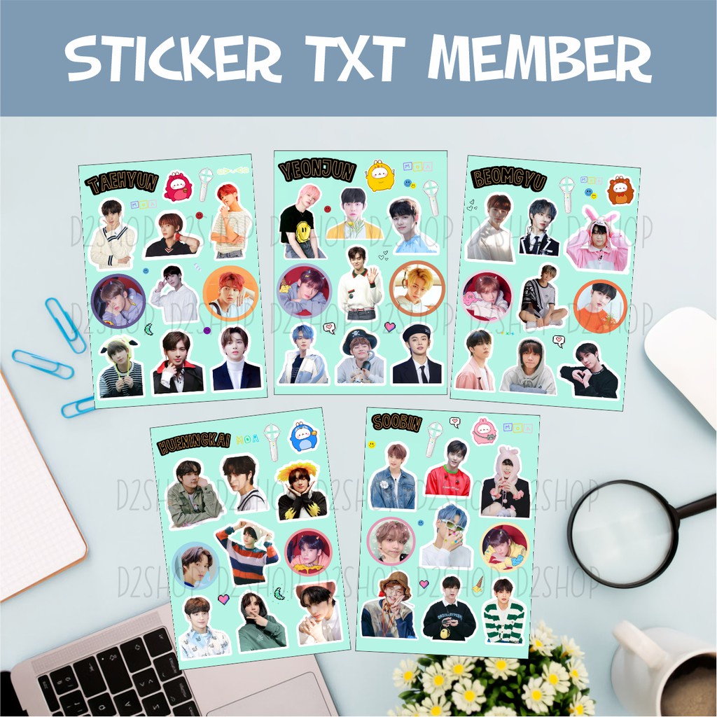 Stiker TXT Soobin Yeonjun Hueningkai Beomgyu Taehyun