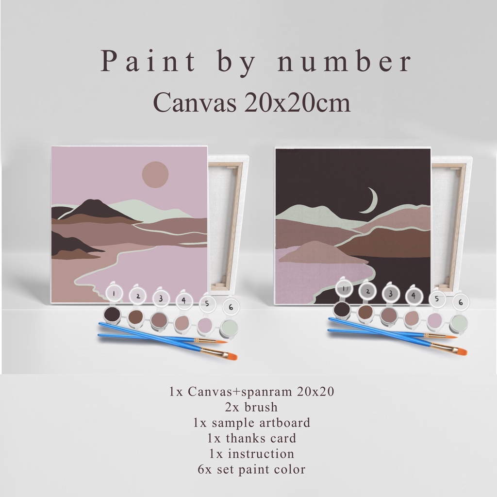 

Paint by Number KIT Vintage series Kanvas 20x20cm